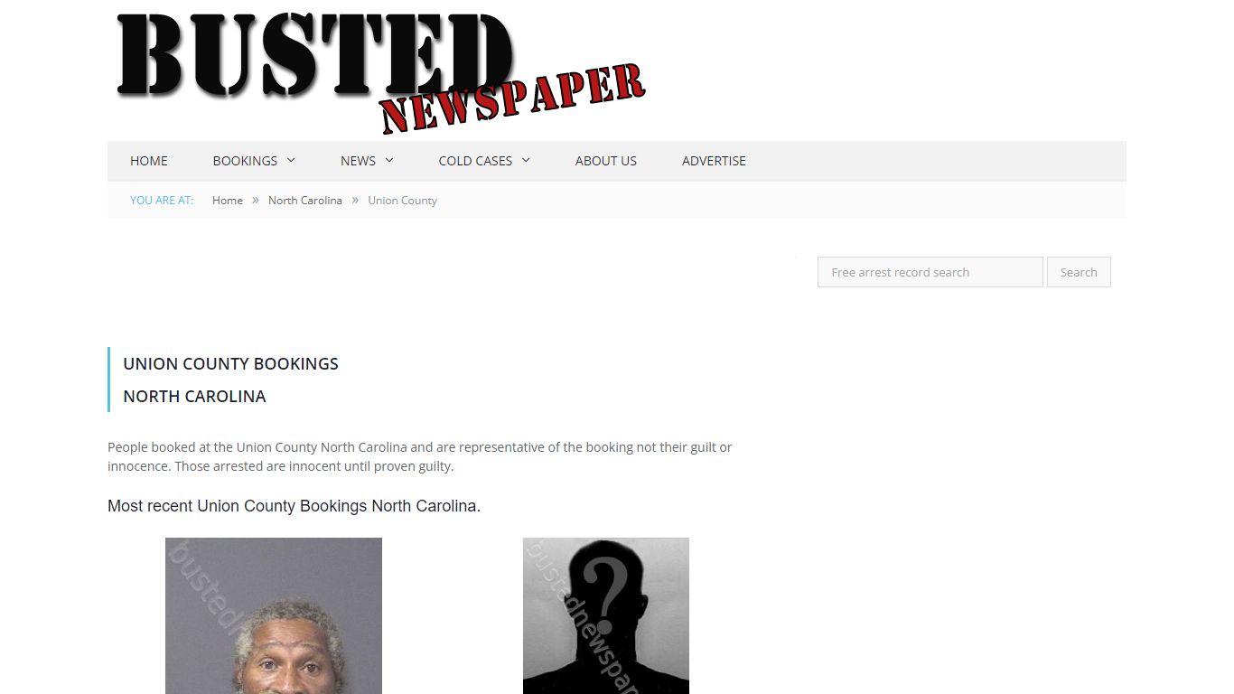 Union County, NC Mugshots - BUSTEDNEWSPAPER.COM